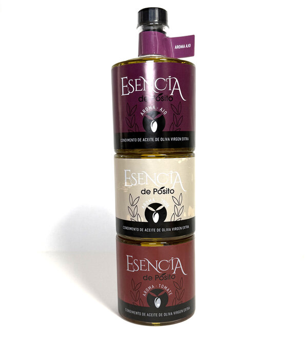 Pack condimentos de aceite de oliva virgen extra aromatizados